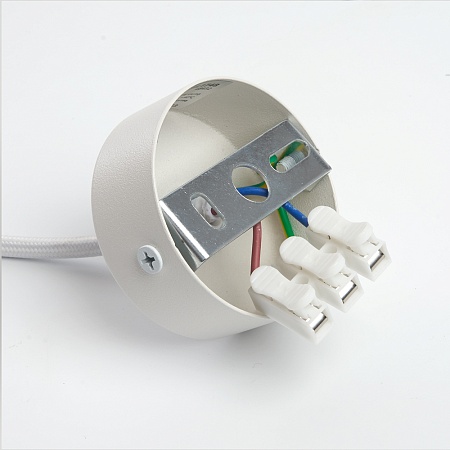 Светильник потолочный Feron HL3658 Barrel ECHO levitation  12W, 230V, GX53, белый, с антибликовой сеточкой, на подвесе 1,7 м - фото