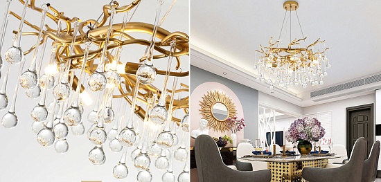 Люстра Droplet Chandelier Imperiumloft 148052-22 - фото