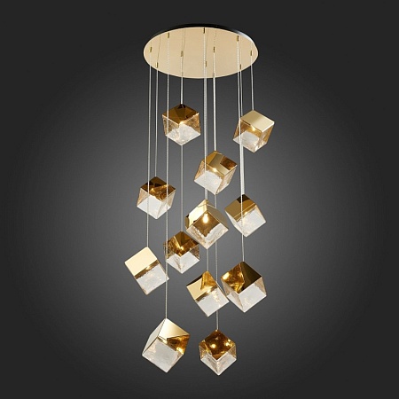 Светильник подвесной ST-Luce Золотистый/Прозрачный, Золотистый G9 12*5W SL1182.203.12 - фото