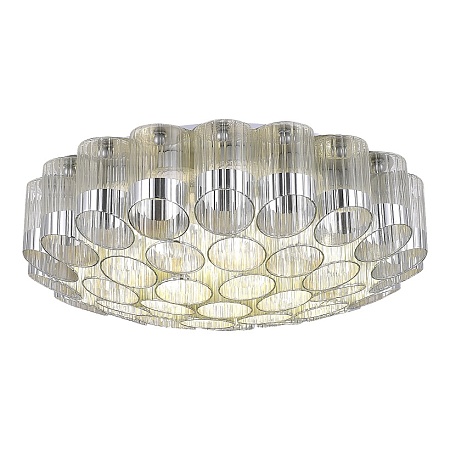 Светильник потолочный ST-Luce Никель/Никель, Прозрачный E14 19*60W SL1662.102.19 - фото