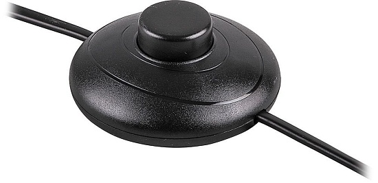 Сетевой шнур (с ножным выключателем) черный, DM106 - фото