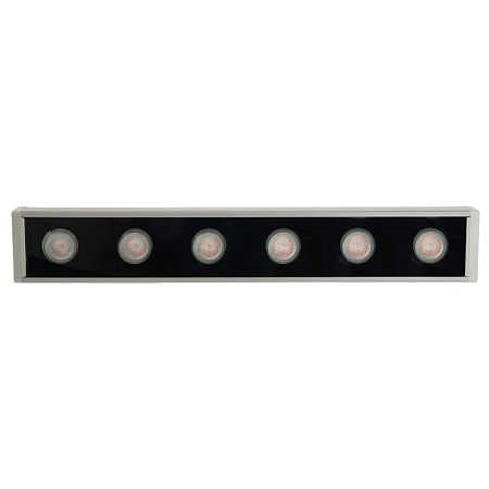 LL-893 Светодиодный линейный прожектор для подсветки стен, красный, 250*40*25mm, 6W DC24V, IP65 - фото