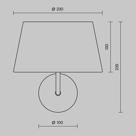 Настенный светильник (бра) Maytoni MOD360WL-01B - фото