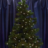 Светодиодная гирлянда Feron CL91 7 веток (3м) + 4м  230V 5000К, c питанием от сети, зеленый шнур