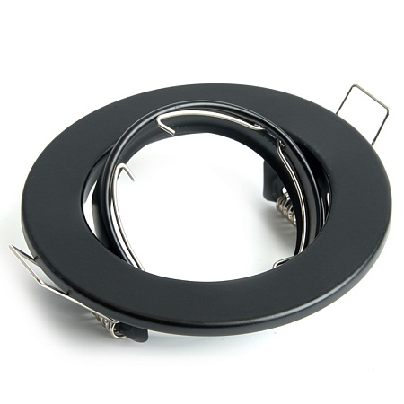 Светильник потолочный встраиваемый Feron DL11 MR16 50W G5.3 чёрный матовый - фото