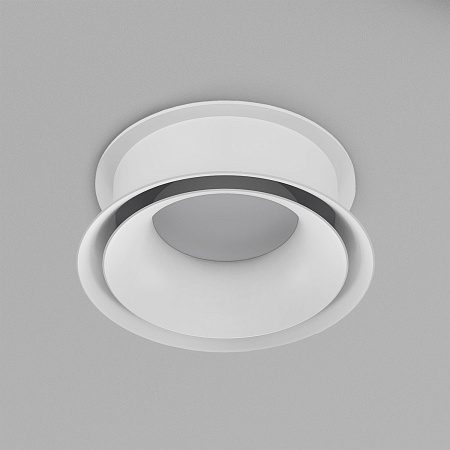 DK2403-WH Встраиваемый светильник влагозащ., IP 44, 15 Вт, GU10, белый, алюминий - фото