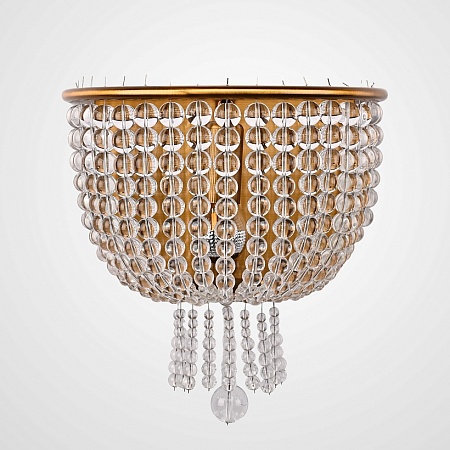 Бра Jacqueline White Sconce Brass Imperiumloft 219343-22 - фото