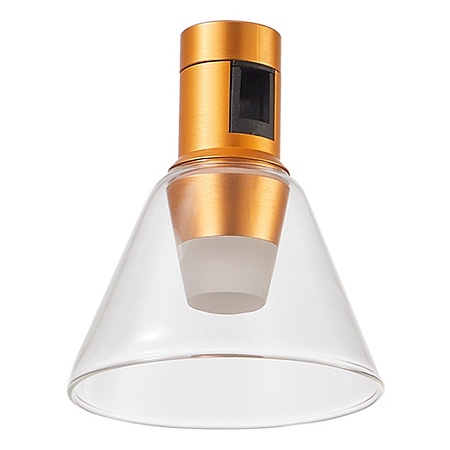 Магнитный трековый светильник FARM Золотистый LED 1*3W 3000K 89Lm Ra90 120 IP20 D90xH10 ST814.206.03 - фото