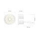 DK4000-8W dim Керамический светодиодный модуль. Белый с прозрачной линзой 60 градусов, 8 Вт, 4000К, диммируемый - фото