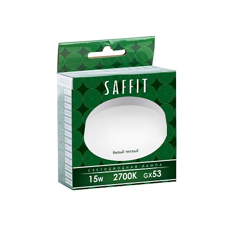 Лампа светодиодная SAFFIT SBGX5315 GX53 15W 230V 2700K - фото