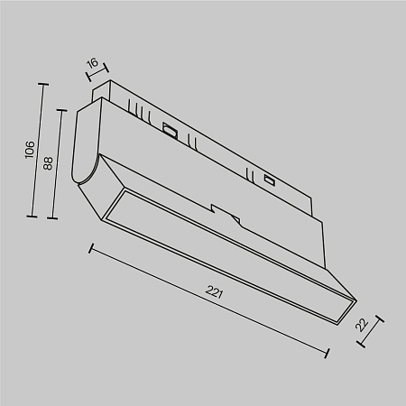 Трековый светильник Technical Basis Rot TR036-2-12W2.7K-B - фото