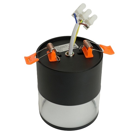 Светильник потолочный Feron HL454 HALO 12W, 230V, GX53, черный - фото