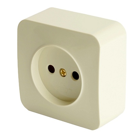 Розетка 3-местная б/з открытой установки, STEKKER, 250В, 10А, IP20, серия София, серебро, MST10-13-03 - фото