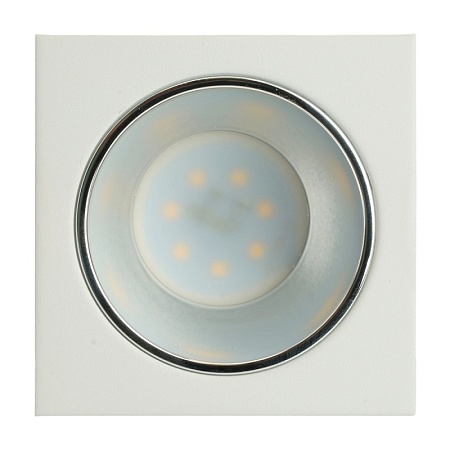 Светильник встраиваемый Feron DL3112 потолочный MR16 G5.3 белый + хром - фото