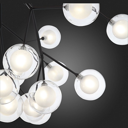 Светильник подвесной ST-Luce Черный/Прозрачный, Белый G4 LED 27*2W SL376.403.27 - фото