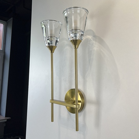 Бра Rh Torche De Verre Double Wall Lamp Imperiumloft 75065-22 - фото