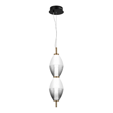 Светильник подвесной ST-Luce Черный/Белый, Дымчатый LED 1*16W 3000K SL6130.403.15 - фото