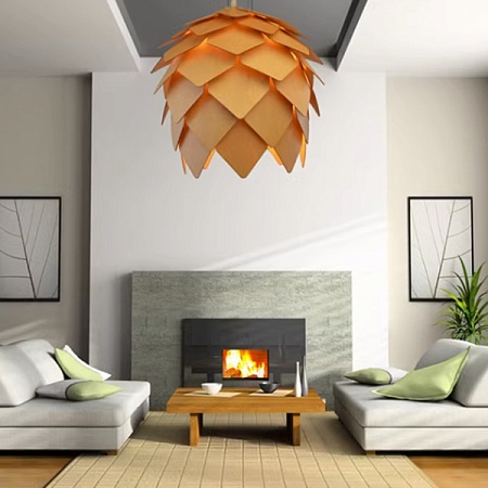Подвесной Светильник Crimea Pine Cone Natural Wood D20 Imperiumloft 73531-22 - фото