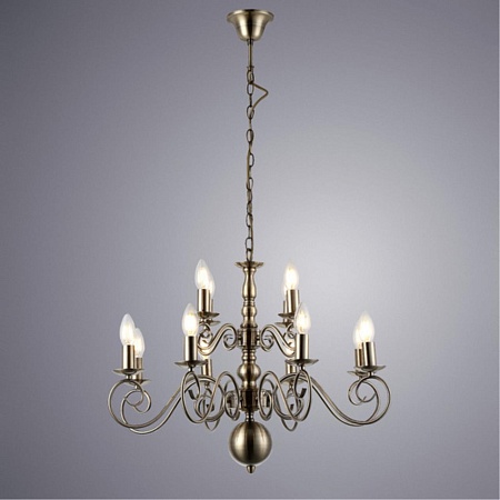 Подвесная люстра Arte Lamp ISABEL A1129LM-12AB - фото