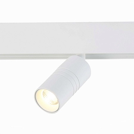 Магнитный трековый светильник белый LED 1*7W 3000K 595Lm Ra>90 36° IP20 L-xW44xH90 48V ST365.536.07 - фото