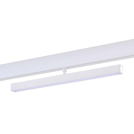 Магнитный трековый светильник Белый LED 1*12W 3000K 900Lm Ra>90 120° IP20 L405xW22,5xH9 ST802.536.12 - фото