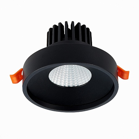 Св-к встр. Черный LED 1*10W 3000K 750Lm Ra>90 38° IP20 D100xH75 170-240V ST751.438.10 - фото