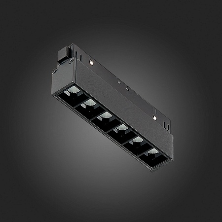 Магнитный трековый светильник Черный LED 1*6W 4000K 532Lm Ra>90 36° IP20 L115xW22xH44 4 ST361.446.06 - фото