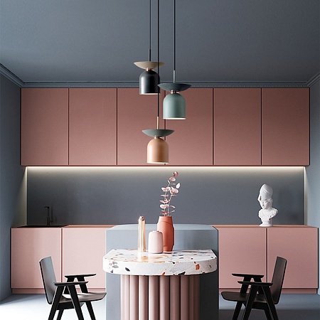 Подвесной Светильник Jess L1 Pink Imperiumloft 214166-26 - фото