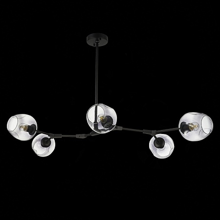 Светильник подвесной Черный/Дымчатый E27 5*40W SLE154843-05 - фото