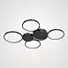 Потолочная Люстра В Виде Колец Twine 5 Rings Black Imperiumloft 204613-26 - фото