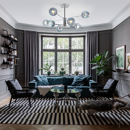 Потолочный светильник Eurosvet 30166/8 хром - фото