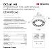 DK2441-WB Встраиваемый светильник DUAL 9+9 Вт, LED 4000K, IP 20, d120mm, белый/черный, алюминий/акрил - фото