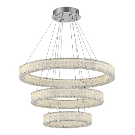 Люстра подвесная ST-Luce Хром/Хром LED 3*95W 3000K SL6008.103.03 - фото