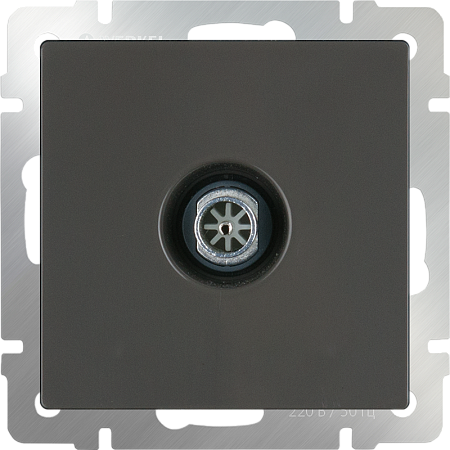 ТВ-розетка оконечная  (серо-коричневый) WL07-TV - фото