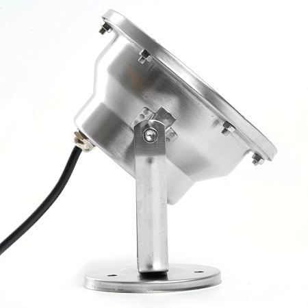 Светодиодный прожектор подводный Feron LL-824, 9W, AC/DC24V, низковольтный, 2700K, металлик, 140*80*160mm, IP68 - фото