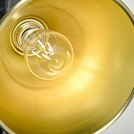 Бра Gloce Cone Shade Loft Industrial Metal Tall Gold Imperiumloft 74698-22 - фото