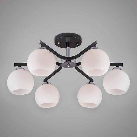 Потолочный светильник Eurosvet 30145/6 хром/венге - фото