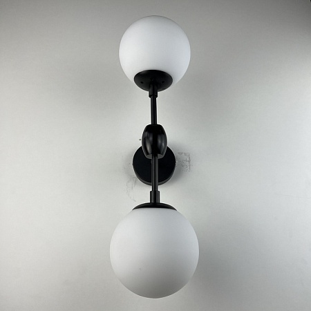 Бра Modo 2 Globes Black And White Glass Imperiumloft 84941-22 - фото
