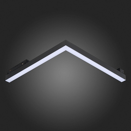 Магнитный трековый светильник Черный LED 1*15W 3000K 950Lm Ra>90 120° IP20 L305xW305xH2 ST800.436.15 - фото
