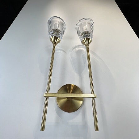 Бра Rh Torche De Verre Double Wall Lamp Imperiumloft 75065-22 - фото