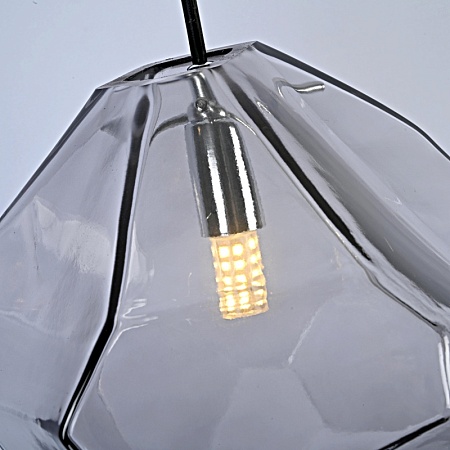 Подвесной Светильник Color Ice Cube Pendant Jevio 1 Серый Imperiumloft 178462-26 - фото