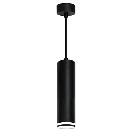 Светильник потолочный Feron ML1708 Barrel LUNA на подвесе  MR16 35W 230V, черный 55*280 - фото