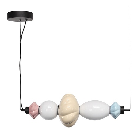 Светильник подвесной ST-Luce черный/синий, желтый, розовый, опаловый LED 1*18W 3000K SL6134.423.01 - фото