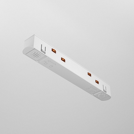 Коннектор питания прямой Exility белый - фото