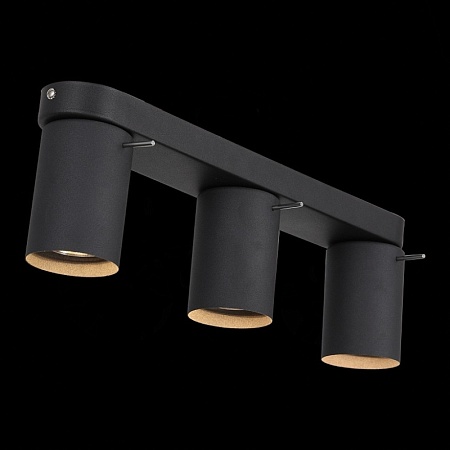 Спот ST-Luce Черный, Хром/Черный GU10 LED 3*3W SL597.401.03 - фото