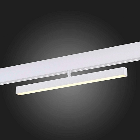 Магнитный трековый светильник Белый LED 1*12W 4000K 850Lm Ra>90 120° IP20 L405xW22,5xH9 ST802.546.12 - фото