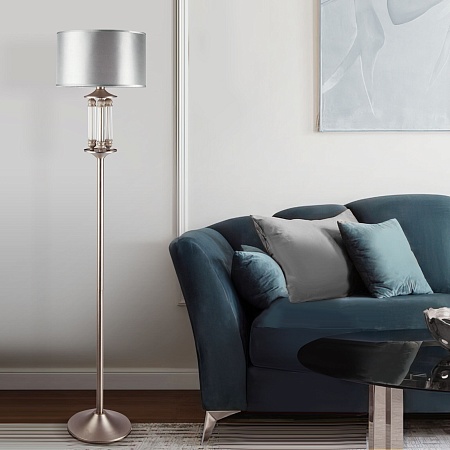 Напольный светильник Eurosvet 01046/1 сатин-никель - фото