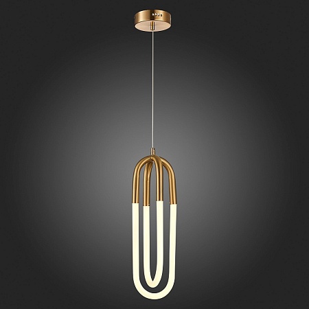 Подвес ST-Luce Латунь/Латунь, Белый LED 2*14W 3000K SL1579.303.02 - фото
