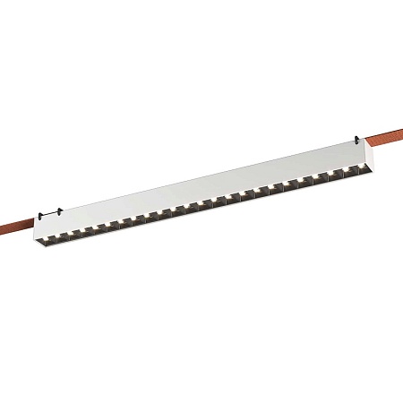 Св-к трек. Белый LED 1*24W 3000K 1 780Lm Ra90 24/40 IP20 L642xW40xH45 48V ST455.536.24 - фото