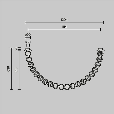 Потолочный светильник Maytoni Amulet MOD555CL-L28G3K - фото